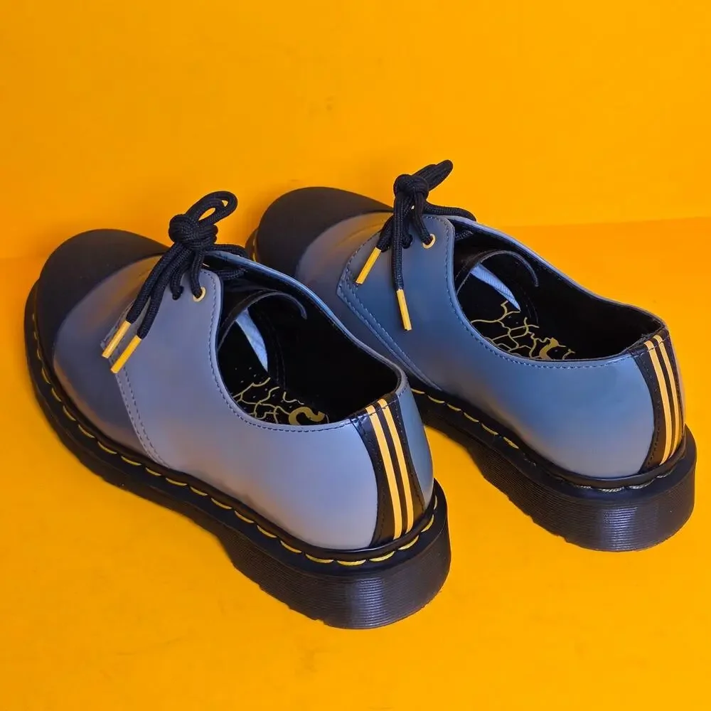 Dr Martens 1461 London Black Grey 3-Eye Oxfords Mens 8 Womens 9 New Old Stock